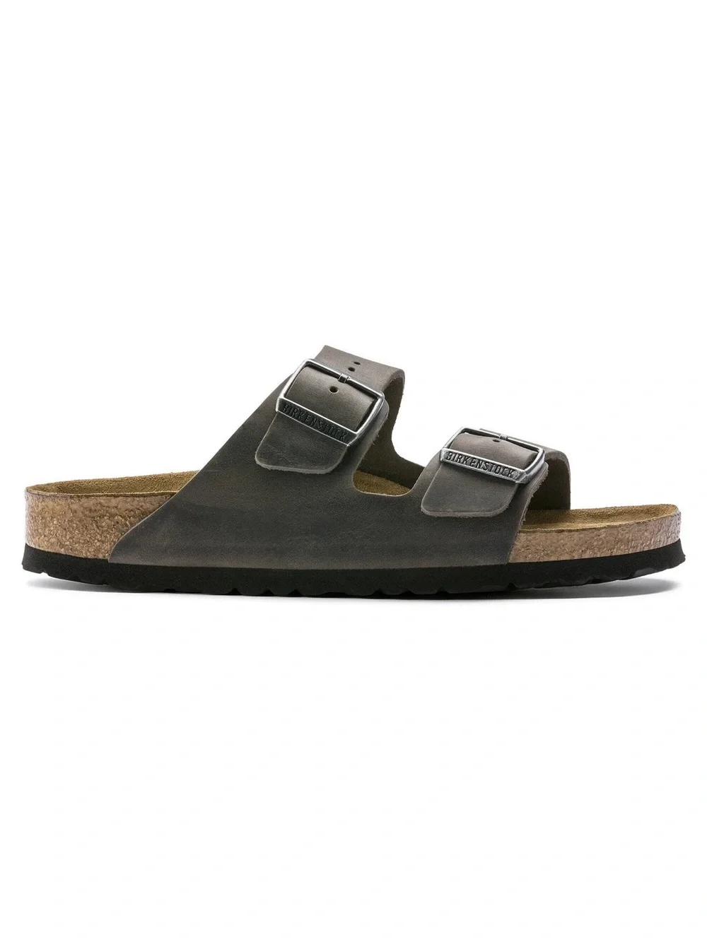 BIRKENSTOCK Arizona | Soft Footbed | Oiled Leather | Iron Size 42